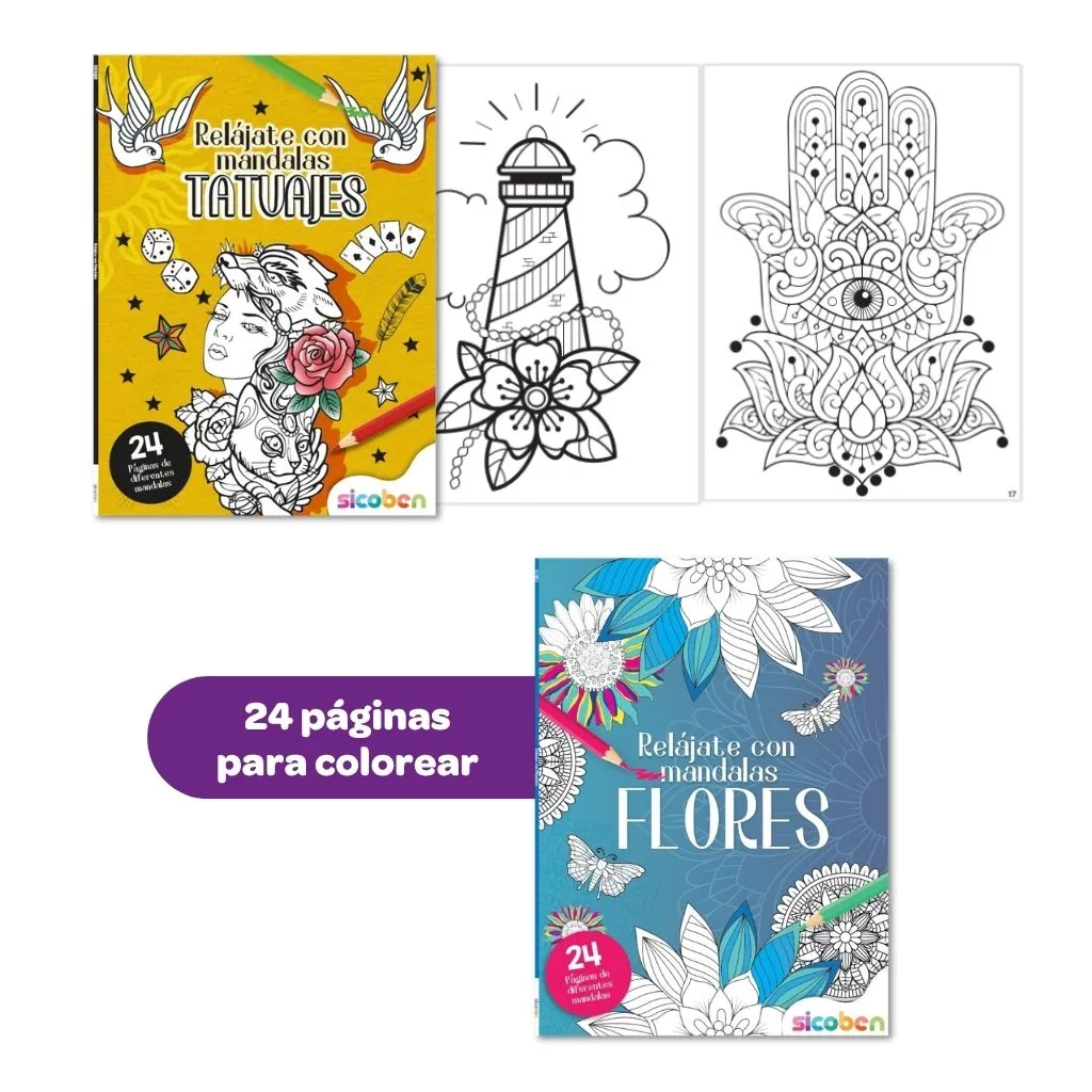 RELÁJATE CON MANDALAS Y FLORES | SICOBEN