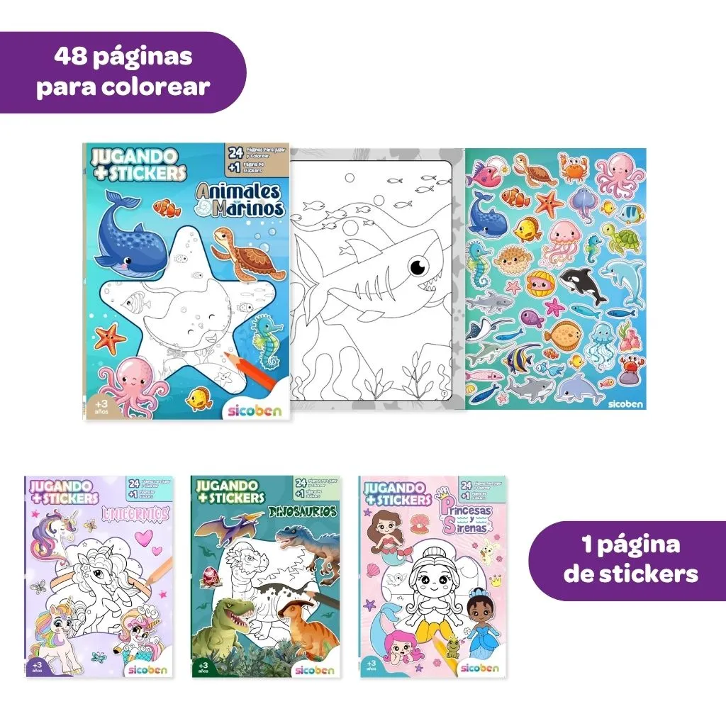 JUGANDO + STICKERS | SICOBEN