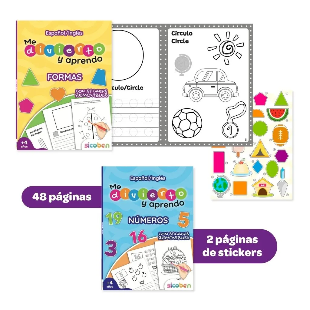 ME DIVIERTO Y APRENDO FORMAS Y NÚMEROS | SICOBEN