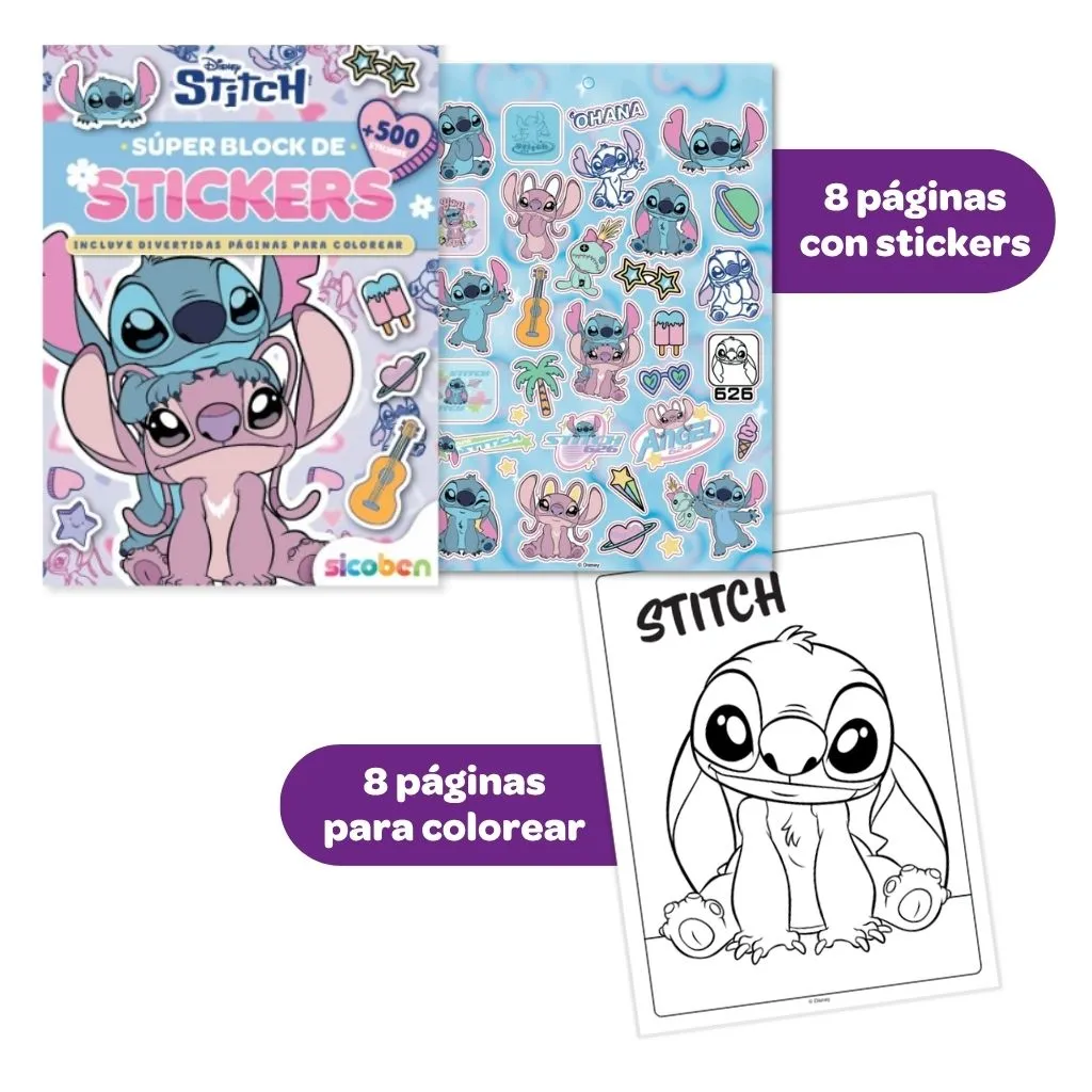 SUPER BLOCK DE STICKERS | DISNEY