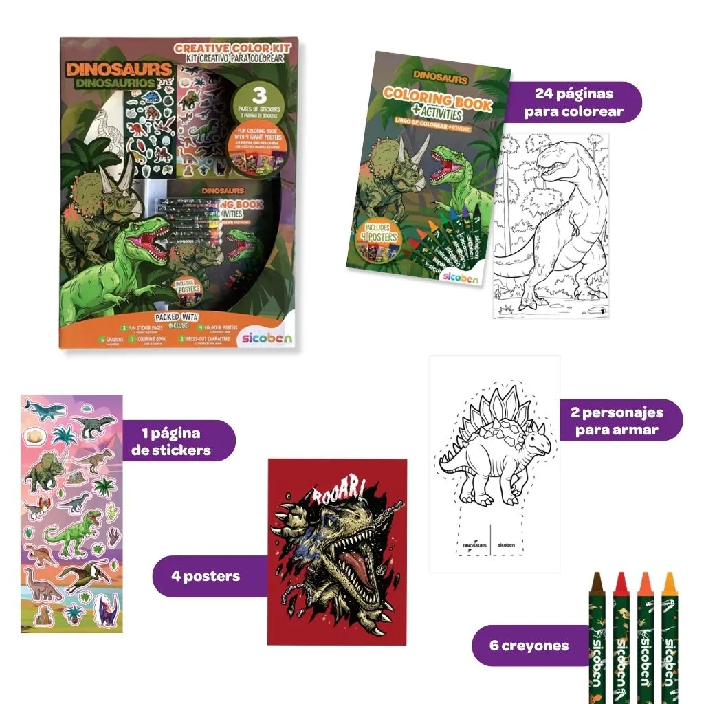 Creative Kit Dinosaurs | SICOBEN