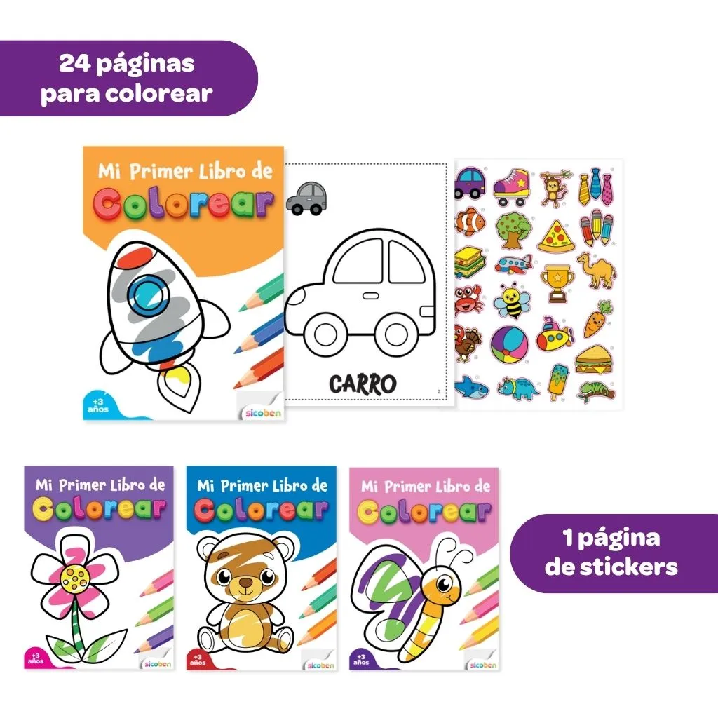 MI PRIMER LIBRO DE COLOREAR | SICOBEN