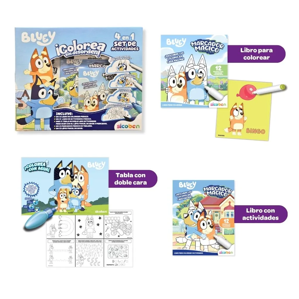 SET 4 en 1 | BLUEY