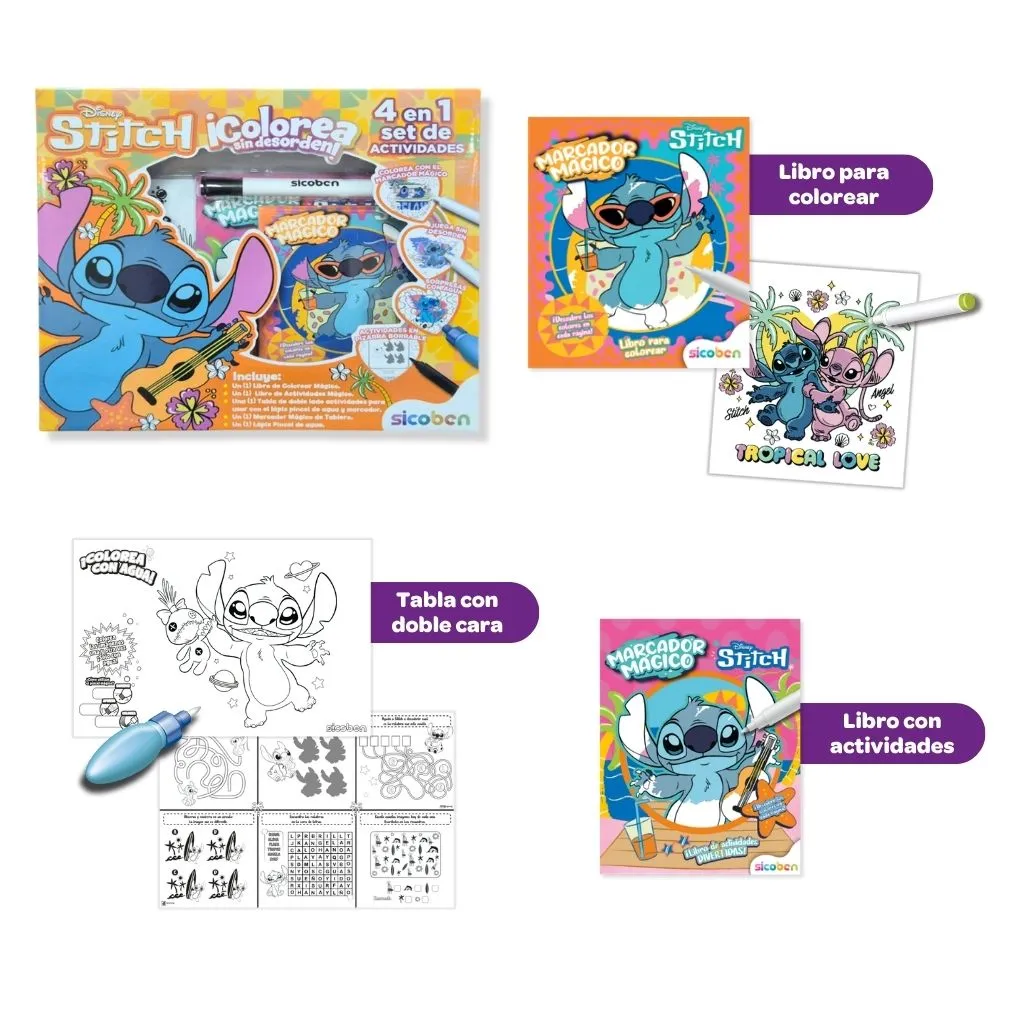 SET 4 en 1 Stitch | DISNEY