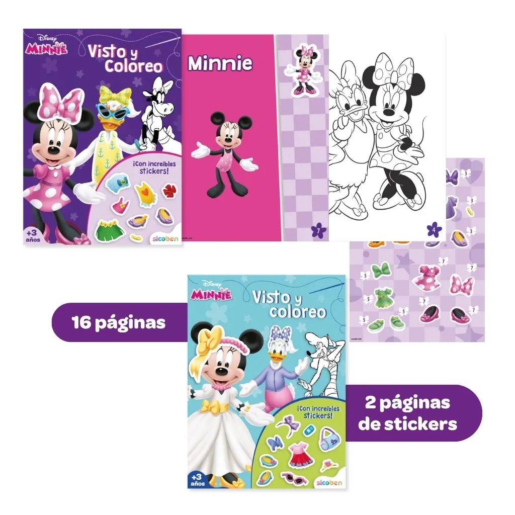VISTO Y COLOREO AZUL MORADO | DISNEY