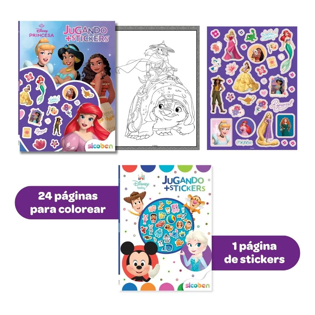 JUGANDO + STICKERS 2 | DISNEY