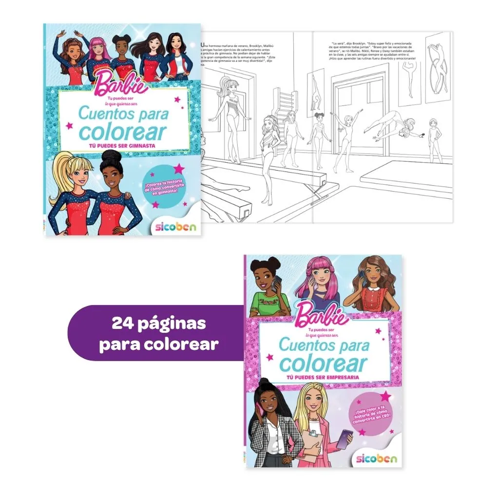 CUENTOS PARA COLOREAR BARBIE | MATTEL