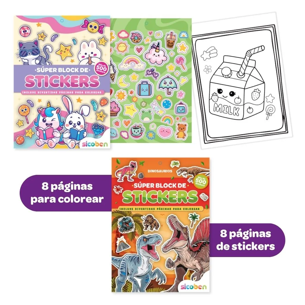 SUPER BLOCK DE STICKERS | SICOBEN
