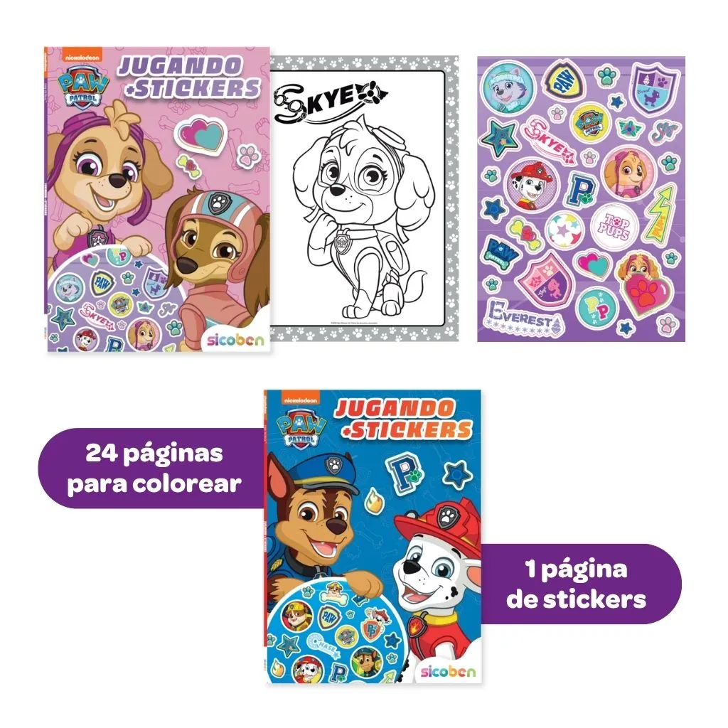 JUGANDO + STICKERS PAW PATROL | PARAMOUNT