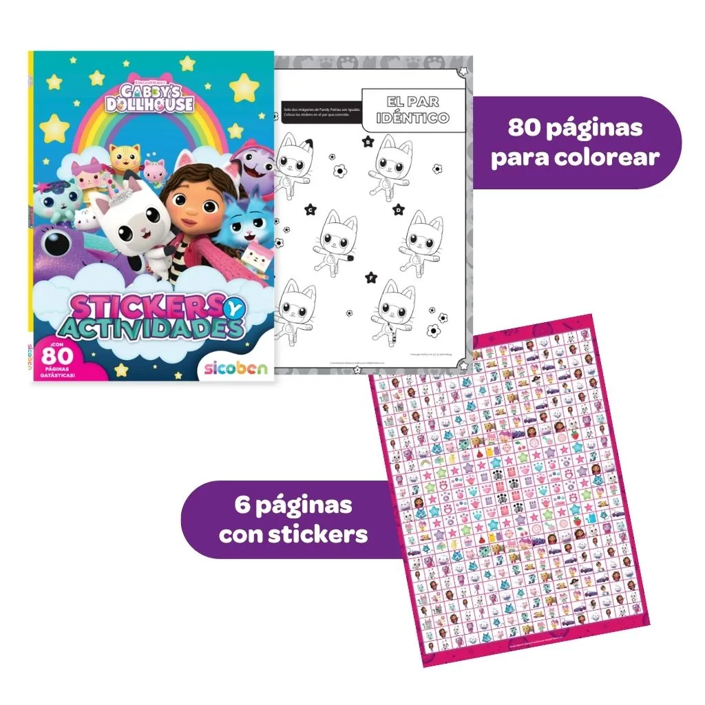 STICKERS Y ACTIVIDADES GABBY | UNIVERSAL