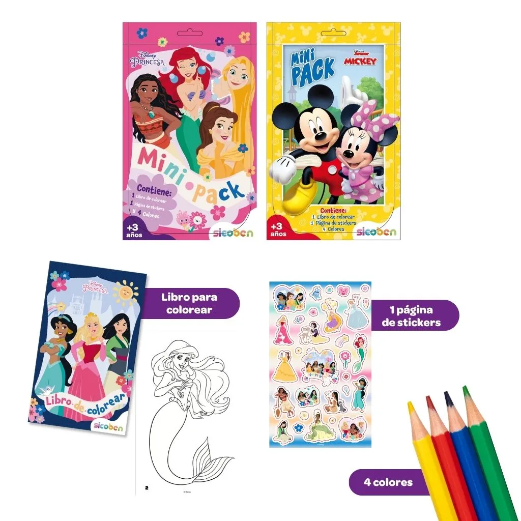 MINI PACK EDICIÓN 2 PRINCESAS | DISNEY