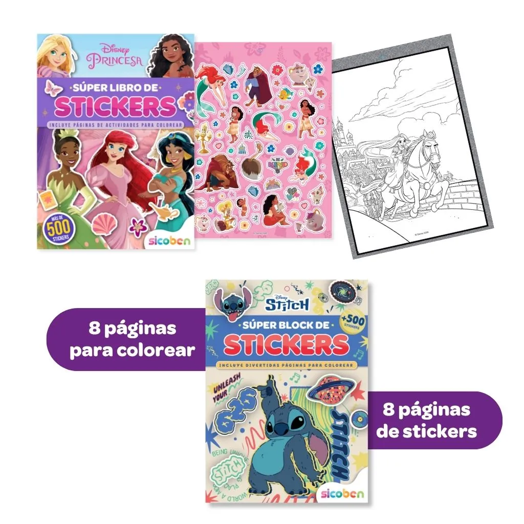 SUPER LIBRO DE STICKERS | DISNEY