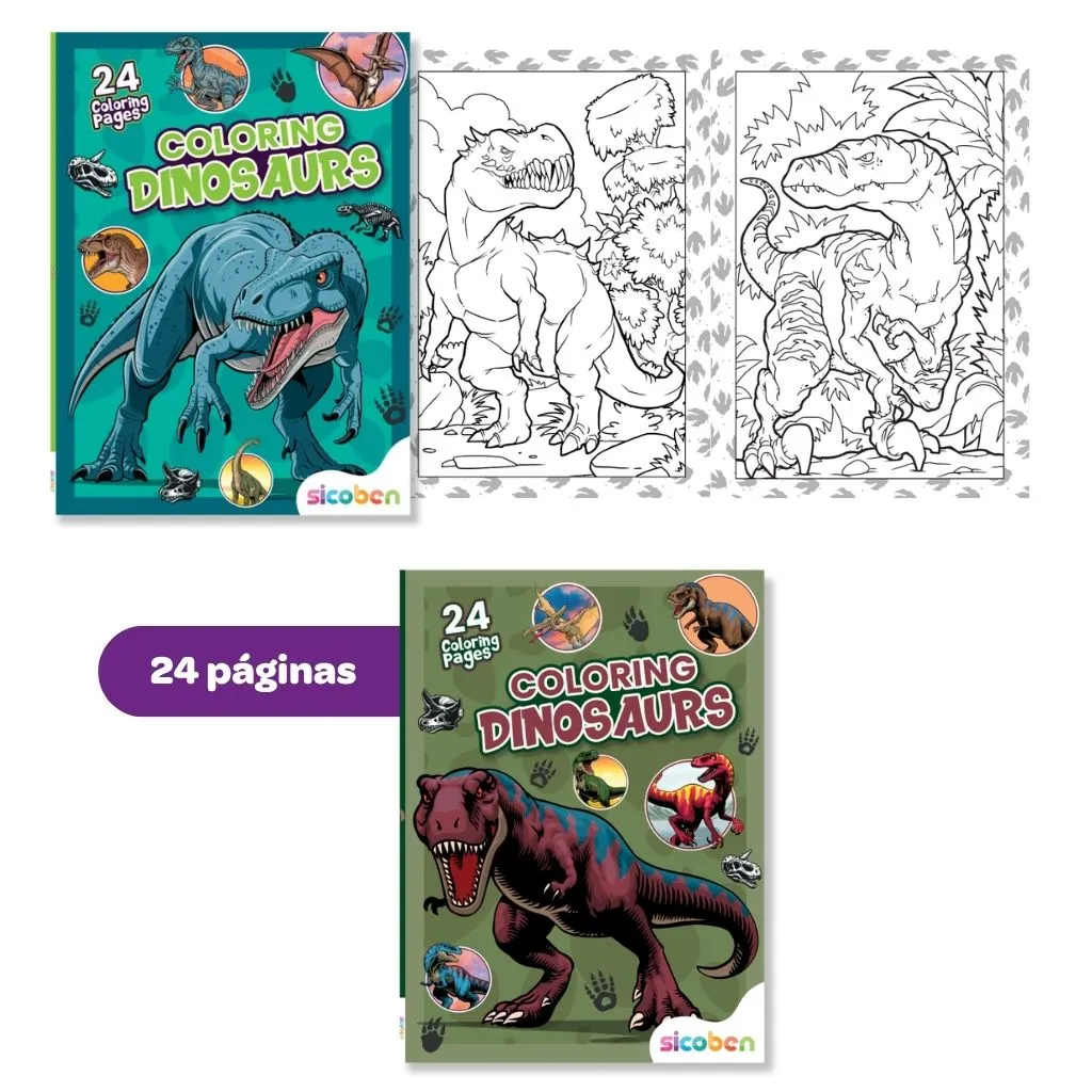 COLORING DINOSAURS | SICOBEN