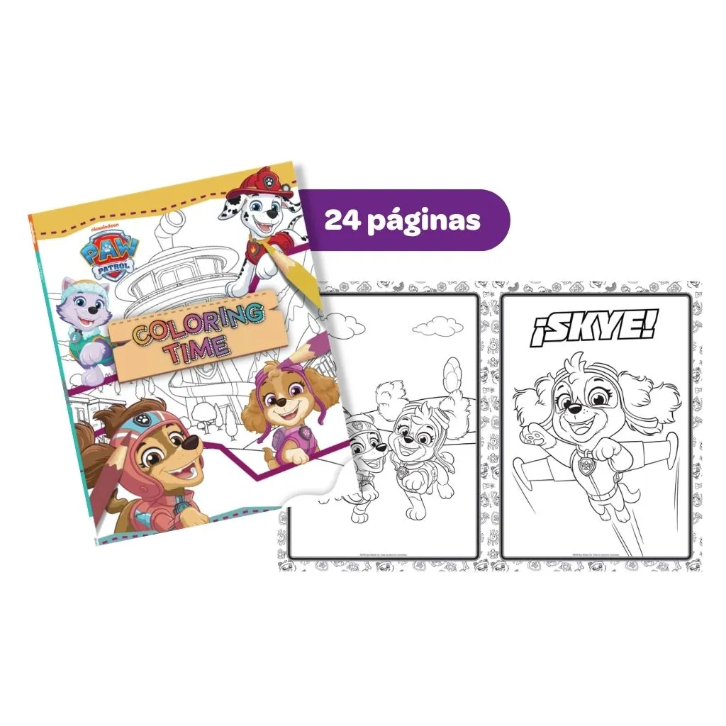 PAW PATROL COLORING TIME | PARAMOUNT
