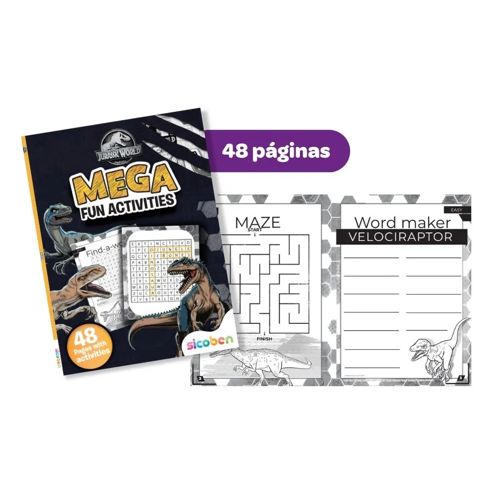 MEGA FUN ACTIVITIES JURASSIC | UNIVERSAL