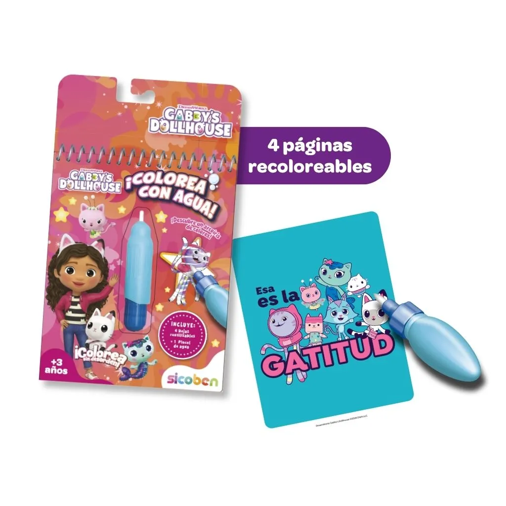 COLOREA CON AGUA GABBY | UNIVERSAL