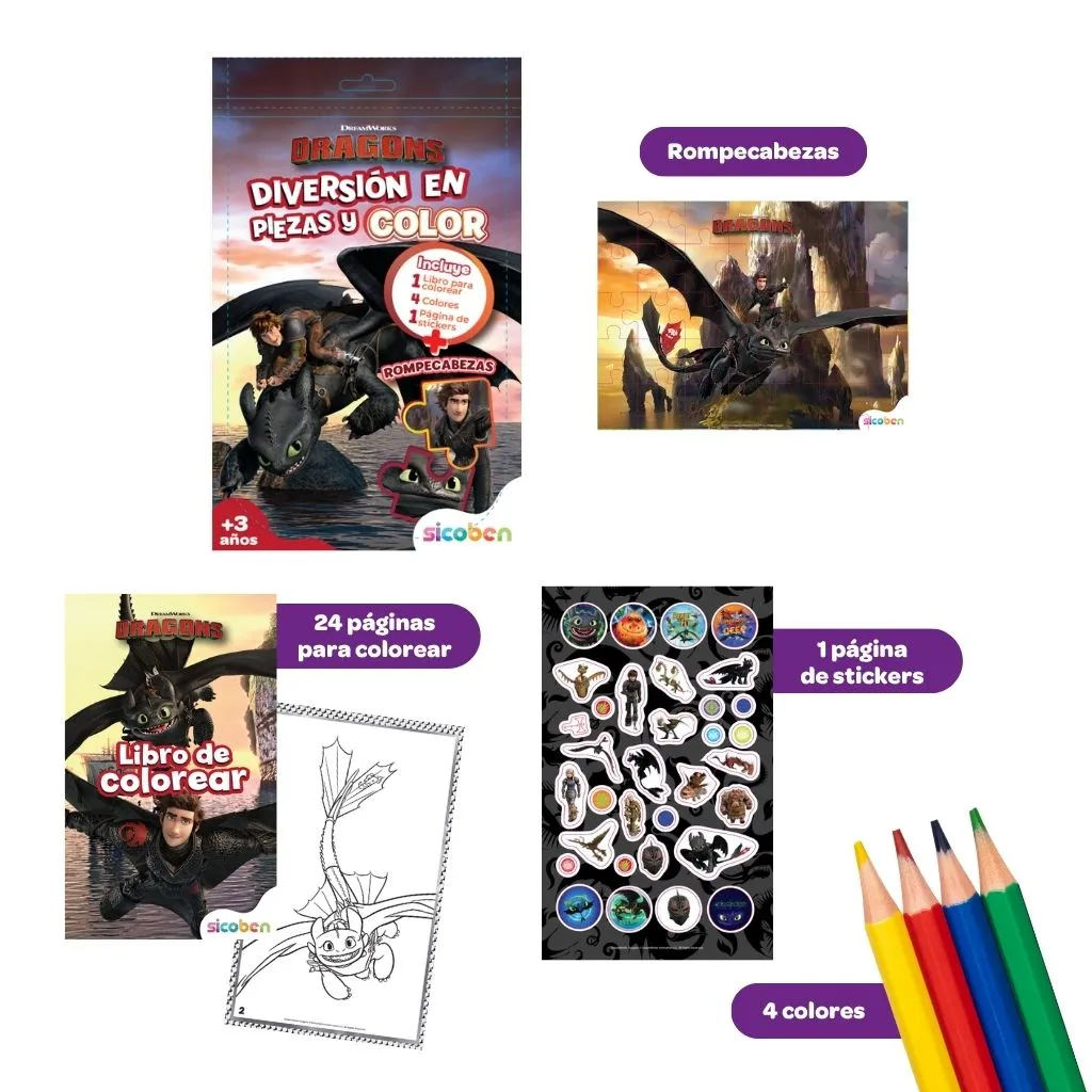 PACK DIVERSIÓN DRAGONS | UNIVERSAL
